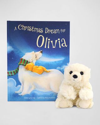 "A Christmas Dream for Me" Personalized Storybook and Plush Polar Bear Gift Set