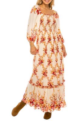 A COLLECTIVE STORY Floral Maxi Dress in Natural