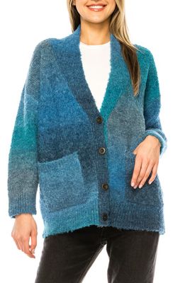 A COLLECTIVE STORY Stripe Cardigan in Blue Combo