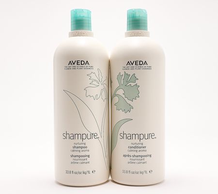 A-D Aveda 33.8oz Shampoo & Conditioner Set Auto-Delivery