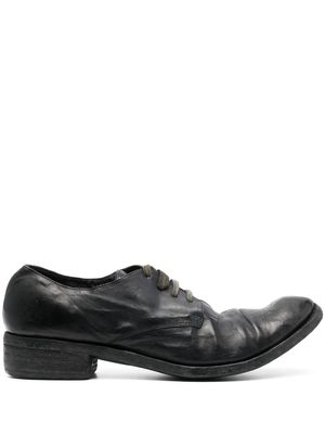 A Diciannoveventitre round-toe leather derby shoes - Black