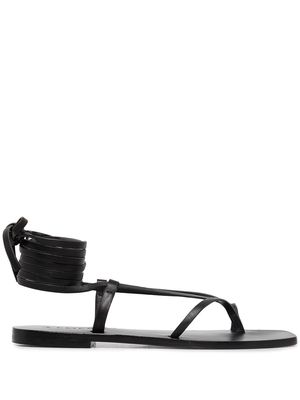 A.EMERY Nolan leather wrap sandals - Black