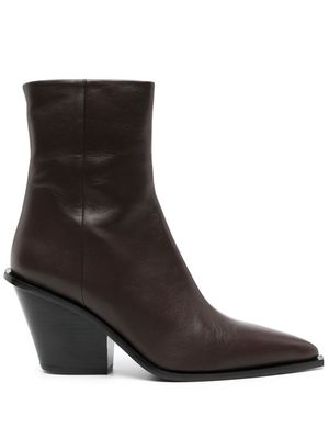 A.EMERY Odin 85mm leather ankle boots - Brown