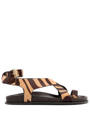 A.EMERY patterned open-toe sandals - Brown