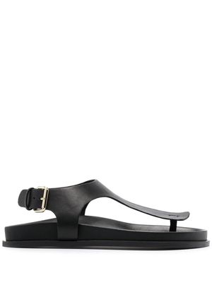 A.EMERY Reema leather flat sandals - Black