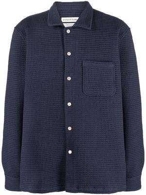 A Kind of Guise Atrato textured cotton shirt - Blue