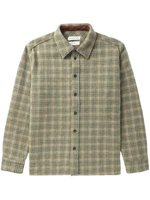 A Kind of Guise check-pattern virgin wool shirt - Green