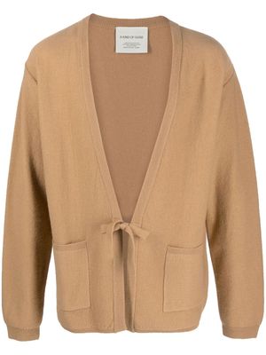 A Kind of Guise tie-fastened V-neck cardigan - Brown