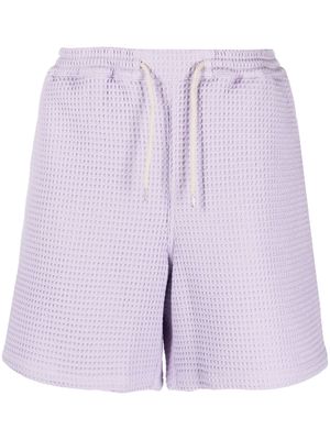 A Kind of Guise Volta textured cotton deck shorts - Purple
