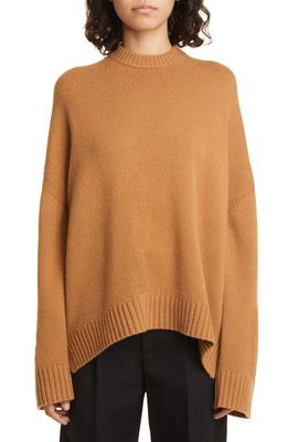 A.L.C. Ayden Oversize Wool & Cashmere Sweater in Butter Brown