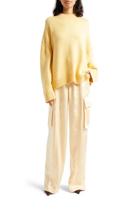 A. L.C. Ayden Oversize Wool & Cashmere Sweater in Canary