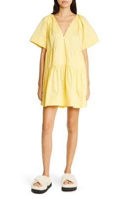 A.L.C. Camila Tiered Cotton Minidress in Sunlit