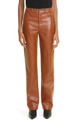 A. L.C. Christopher Faux Leather Pants in Cognac