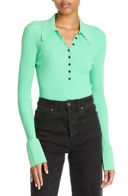 A. L.C. Eleanor Ribbed Long Sleeve Top in Spring Bouquet