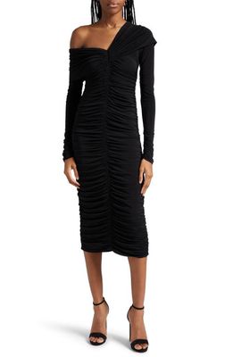 A. L.C. Marie Asymmetric Long Sleeve Dress in Black