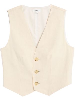 A.L.C. Maxwell cropped vest - Neutrals