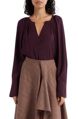 A. L.C. Nomad Pleat Blouse in Chicory