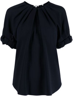 A.L.C. pleated round-neck blouse - Blue