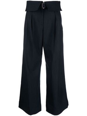 A.L.C. wide-leg pinstripe trousers - Blue