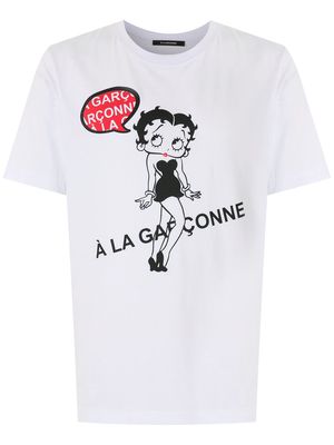 À La Garçonne Betty Boop Pensando basic T-shirt - White