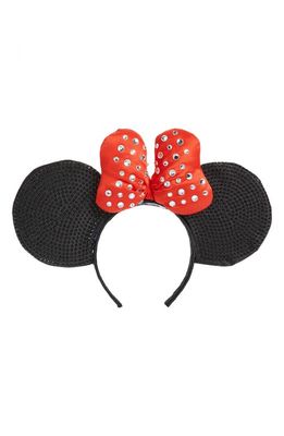 A Leading Role x Disney Kids' Minnie Mouse Crystal Embellished Headband in Red