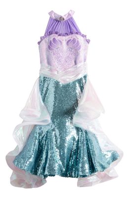 A Leading Role x Disney Kids' The Little Mermaid Premium Edition Ariel Costume Dress in Multi
