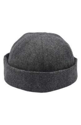 A Life Well Dressed Fitted Wool Beanie Cap in Grey