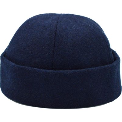 A Life Well Dressed Wool Blend Beanie in Navy 