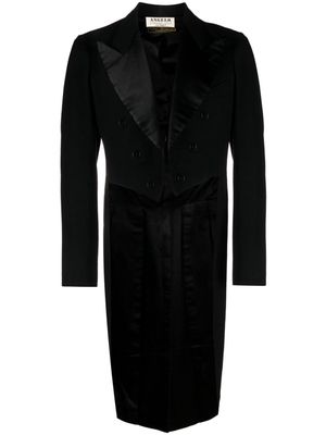 A.N.G.E.L.O. Vintage Cult 1930s peak-lapels wool frock coat - Black