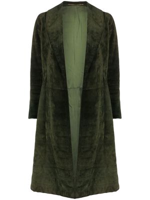 A.N.G.E.L.O. Vintage Cult 1960s embroidered suede coat - Green