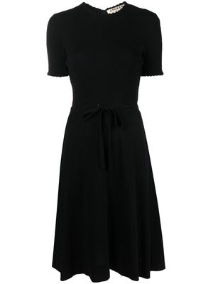 A.N.G.E.L.O. Vintage Cult 1960s flared knitted dress - Black