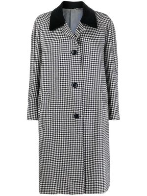 A.N.G.E.L.O. Vintage Cult 1960s houndstooth single-breasted coat - Blue