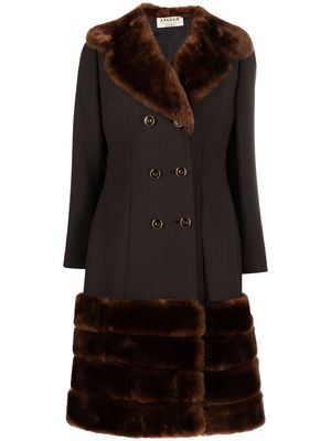 A.N.G.E.L.O. Vintage Cult 1960s shearling double-breasted coat - Brown