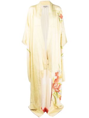 A.N.G.E.L.O. Vintage Cult 1970s floral-print silk robe - Yellow