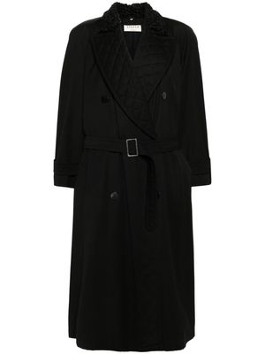 A.N.G.E.L.O. Vintage Cult 1980s belted maxi wool coat - Black