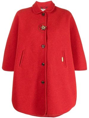 A.N.G.E.L.O. Vintage Cult 1980s buttoned curve-shaped coat - Red