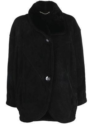 A.N.G.E.L.O. Vintage Cult 1980s shawl lapels buttoned coat - Black