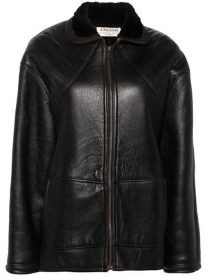 A.N.G.E.L.O. Vintage Cult 1980s shearling leather jacket - Black