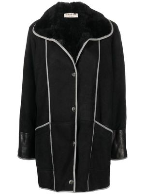 A.N.G.E.L.O. Vintage Cult 1980s single-breasted shearling coat - Black