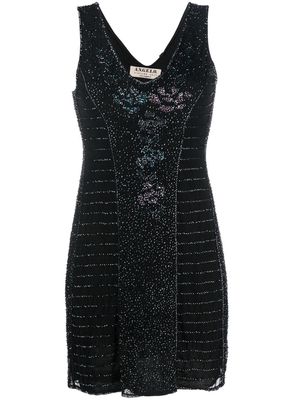 A.N.G.E.L.O. Vintage Cult 1990s bead-embroidered sleeveless mini dress - Black