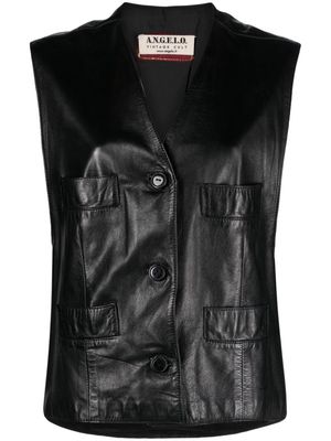 A.N.G.E.L.O. Vintage Cult 1990s button-up leather vest - Black