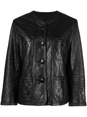 A.N.G.E.L.O. Vintage Cult 1990s diamond-quilted leather jacket - Black