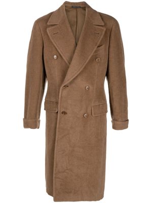 A.N.G.E.L.O. Vintage Cult 1990s double-breasted brushed coat - Brown