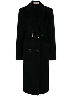 A.N.G.E.L.O. Vintage Cult 1990s double-breasted virgin wool coat - Black