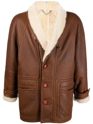 A.N.G.E.L.O. Vintage Cult 1990s shearling-lined leather coat - Brown