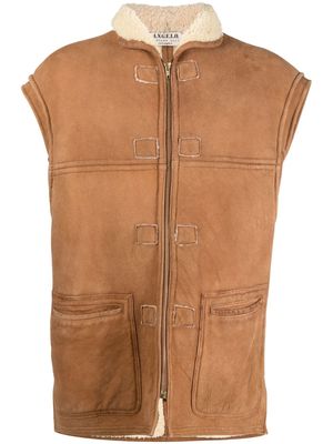 A.N.G.E.L.O. Vintage Cult 1990s shearling-lined suede vest - Brown