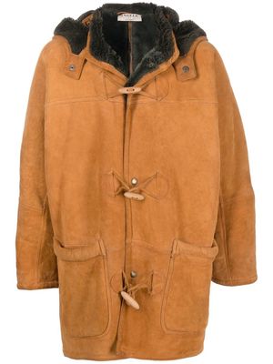 A.N.G.E.L.O. Vintage Cult 1990s sheepskin hooded coat - Brown
