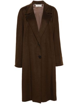 A.N.G.E.L.O. Vintage Cult 2000s single-breasted cashmere coat - Brown
