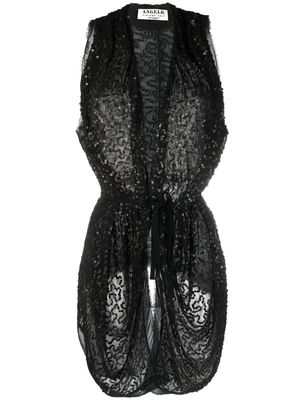 A.N.G.E.L.O. Vintage Cult 2010s sequin-embellished sleeveless jacket - Black