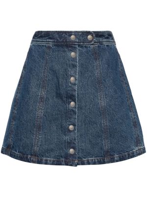 A.P.C. A-line denim miniskirt - Blue